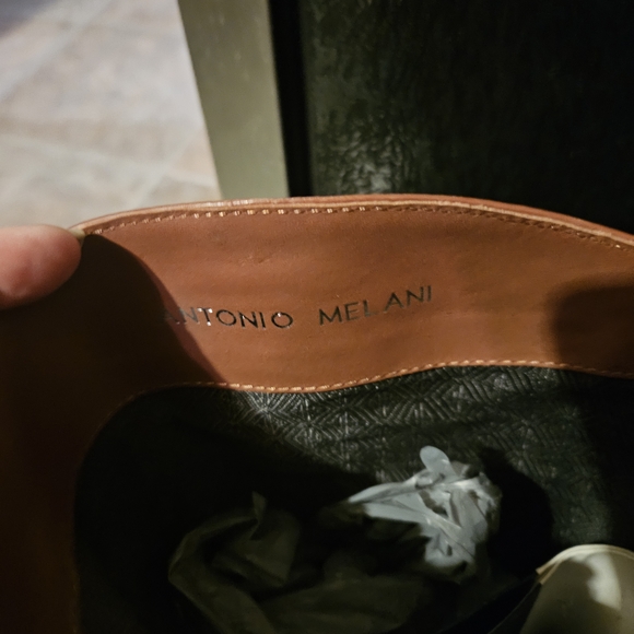 ANTONIO MELANI Black and Brown Rain Boots - Picture 3 of 3